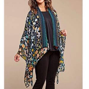 Vismaya fruit printed kimono